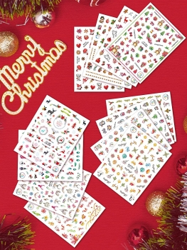 XL Sticker Weihnachten 12er Set